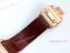 Iced Out Cartier Santos Diamond Watch Automatic Brown Leather Strap (8)_th.jpg